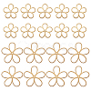 20Pcs 2 Style Brass Filigree Joiners KK-BC0011-66-1