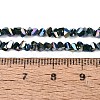 Electroplate Opaque Glass Beads Strands EGLA-Q139-01A-C17-4