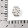 Brass Micro Pave Cubic Zirconia Beads KK-K297-28S-4