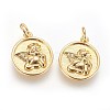 Brass Charms KK-G364-08G-2