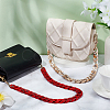 2Pcs 2 Colors Resin Imitation Gemstone Curb Chain Bag Straps FIND-WR0008-61-4