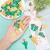 48Pcs 6 Styles PVC Plastic Cabochons PVC-SC0001-01-3