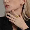 Brass Cuff Rings for Women WG946AA-01-2