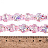 Electroplate Transparent Glass Beads Strands EGLA-N055-04A-06-4