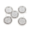 Tibetan Style Pendant Cabochon Settings X-TIBEP-R129-AS-LF-1