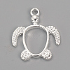 Alloy Open Back Bezel Pendants X-PALLOY-R098-62S-2
