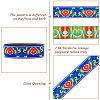 Ethnic Style Polyester Ribbon OCOR-WH0047-38K-4