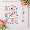 Flower Pattern Ceramics Clay Water Transfer Paper PW-WG87D4C-07-1