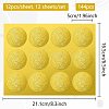 12 Sheets Self Adhesive Gold Foil Embossed Stickers DIY-WH0451-033-2
