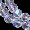 Electroplate Glass Beads Strands EGLA-J042-8mm-AB03-3
