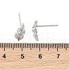 SHEGRACE Brass Micro Pave Cubic Zirconia Stud Earrings XGRQ4N374-719P-3