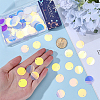 300pcs Iridescent PVC Paillette/Sequins Pendants PVC-SC0001-08-3
