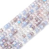 Gradient Color Electroplate Glass Bead Strands X1-GLAA-E042-05D-1