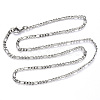 Non-Tarnish 304 Stainless Steel Figaro Chain Necklaces NJEW-S420-003C-P-4