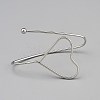 Iron Cuff Bangles for Women BJEW-WH0041-06P-1