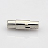 Tarnish Resistant Column 304 Stainless Steel Locking Tube Magnetic Clasps STAS-N014-25-3mm-1