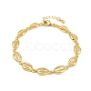 Brass Link Chain Bracelets for Women BJEW-L707-04G-01-4