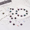 180Pcs 10 Style Opaque Black Acrylic Beads MACR-YW0001-53-5