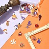 30Pcs 15 Styles Alloy Enamel Pendants ENAM-FS0001-90-8