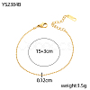 304 Stainless Steel Ball Chain Bracelets STAS-OY012-98G-2