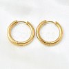 Round 304 Stainless Steel Hoop Earrings EJEW-V005-01G-01-7