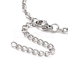 Non-Tarnish 304 Stainless Steel Cable Chain Bracelet for Men Women BJEW-E031-01P-06-3
