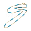 Enamel Bar Link Chain Necklace STAS-B025-02G-02-1