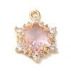Brass with Cubic Zirconia Pendants LS-KK-G499-15G-01-1