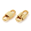 Rack Plating Brass Oval Link Connector Charms KK-Z033-03G-2
