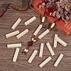 100Pcs Unfinished Wood European Beads WOOD-NB0003-07-4