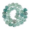Natural Green Fluorite Beads Strands G-T142-64A-2