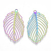 Ion Plating(IP) 201 Stainless Steel Filigree Pendants X-STAS-R102-28-2