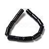 Natural Black Agate Beads Strands G-H295-E01-01-3