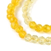Transparent Glass Beads Strands GLAA-N074-01A-03-4