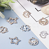 Spritewelry 32Pcs 8 Style UV Plated Alloy Pendants FIND-SW0001-16-22