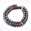 Electroplate Magnetic Synthetic Hematite Bead Strands G-A164-11D-01-2