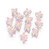Alloy Enamel European Beads MPDL-R006-04-2