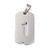 Non-Tarnish 304 Stainless Steel Pendants STAS-O127-B01-1