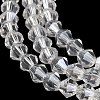 Transparent Electroplate Glass Beads Strands EGLA-A039-T3mm-B13-3