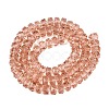 Transparent Glass Beads Strands GLAA-Q114-01A-A03-2
