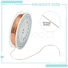Round Copper Jewelry Wire CWIR-S002-0.4mm-03-3