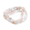 Natural Morganite Beads Strands G-P497-01C-57-3