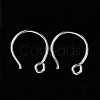 Anti-Tarnish Rhodium Plated Sterling Silver Earring Hooks X-STER-N0001-028-4