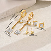 Stainless Steel Square Earring Sets YA2186-1-2