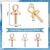 PandaHall Elite 120Pcs 3 Style Brass Peg Bails Pendants Sets KK-PH0010-36-2