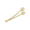 Brass Coreana Chains Tassel Pendants KK-P227-08G-3