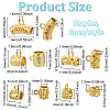 30Pcs 6 Styles Brass Tube Bails KK-PH0011-95-2