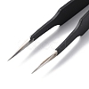 Spray Painted 201 Stainless Steel Beading Tweezers TOOL-G021-07-4