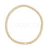 8MM Brass Cuban Link Chain Necklaces for Men Women NJEW-JN05881-4