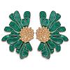 Vintage Flower Stud Earrings for Women JE1095B-1